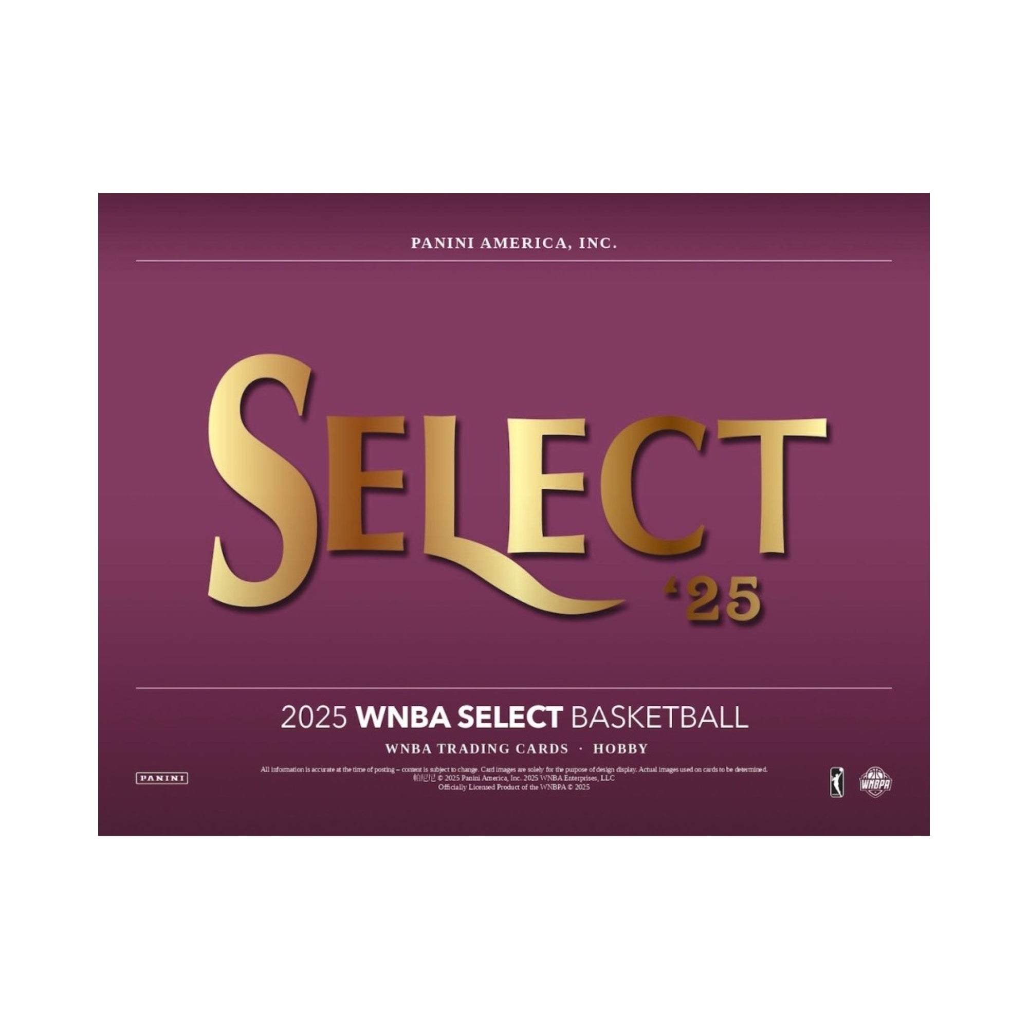2025 Panini Select WNBA Basketball Hobby Box