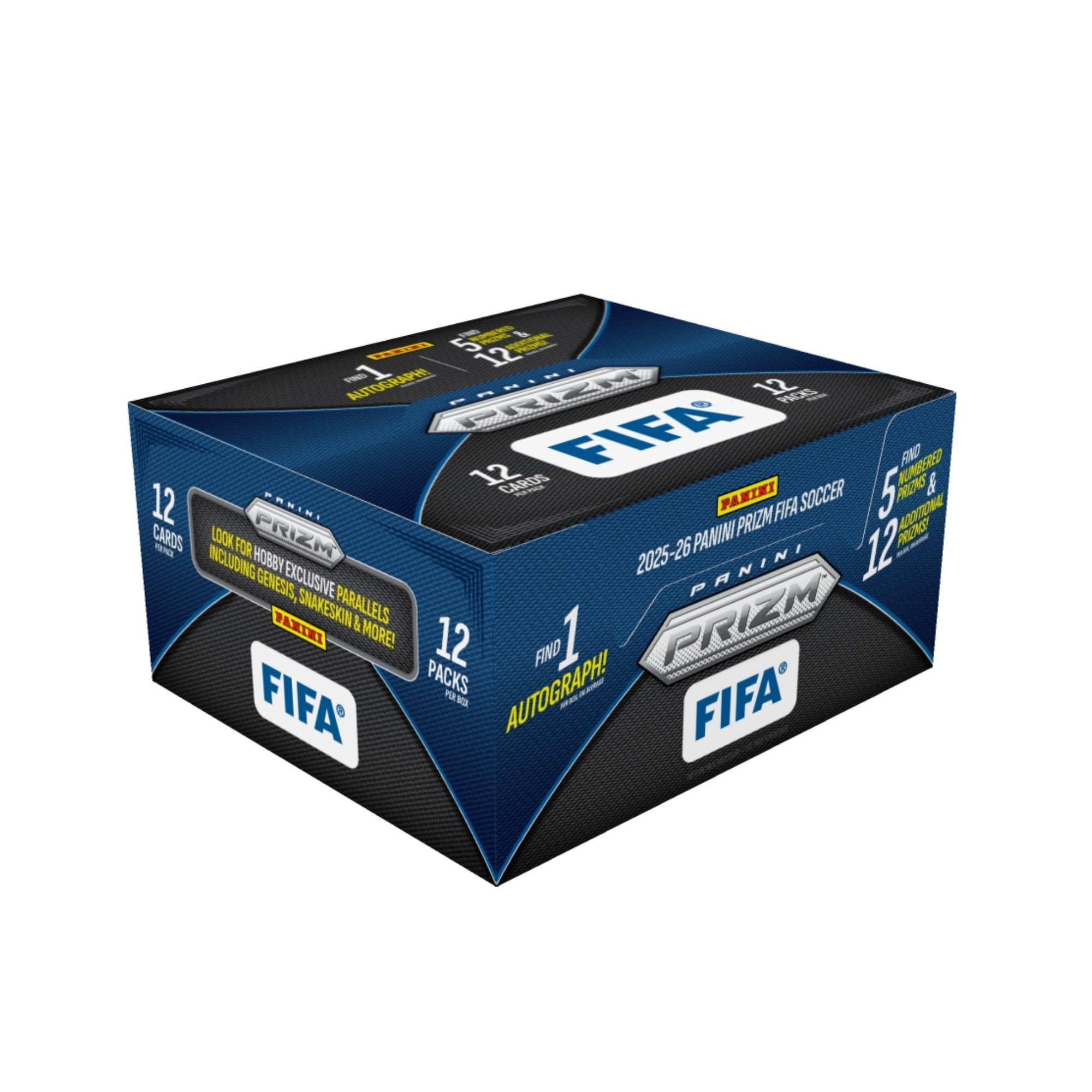 2025-26 Panini Prizm FIFA Soccer Hobby 12 Box Case